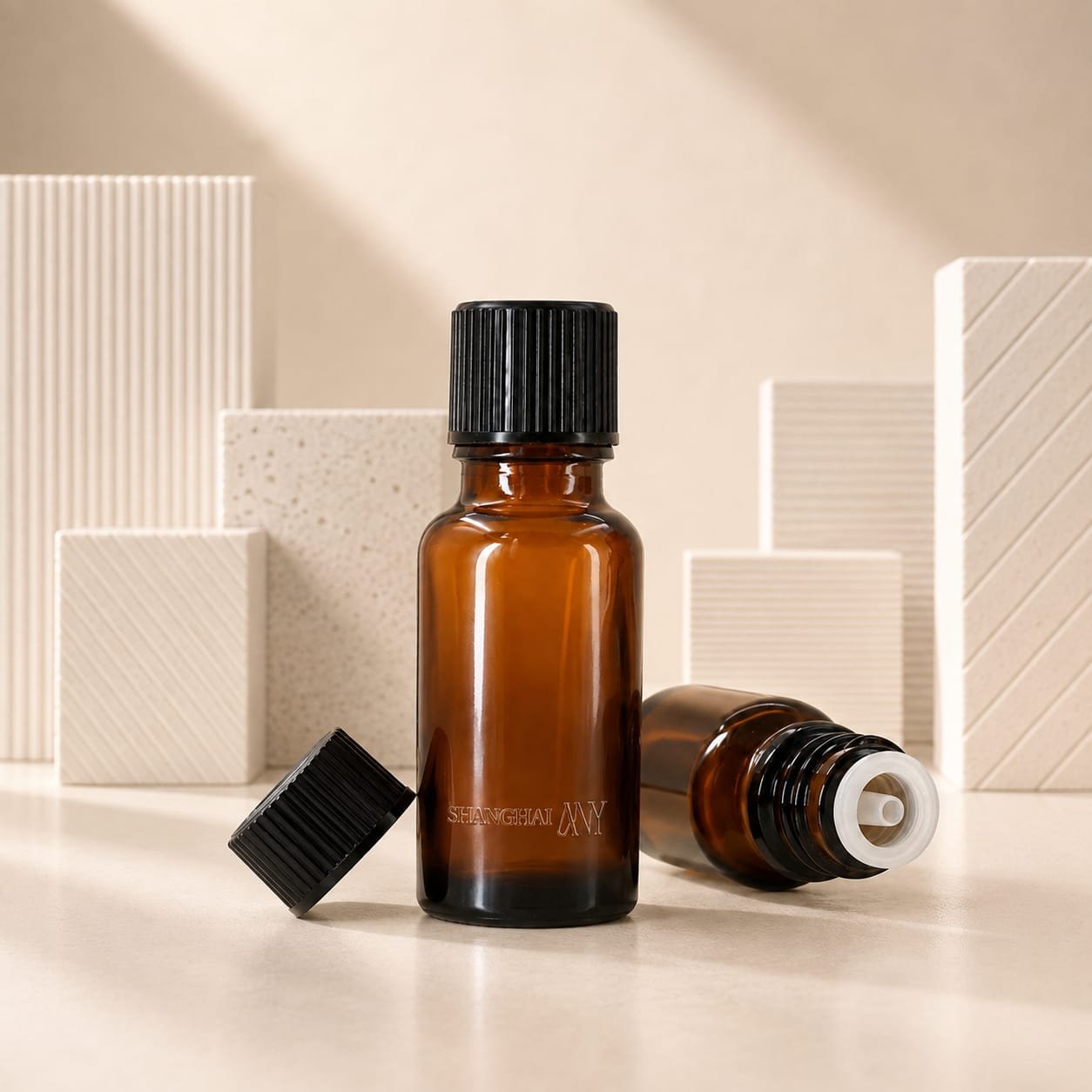 Custom glass Essential Oil Bottle manufacturer China - Shanghai A.N.Y